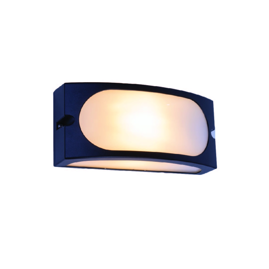 Azona Aplique Pared Exterior Led E27 Ip54 Aluminio Negro