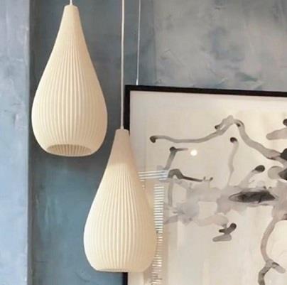 Guadalupe Colgante Impresion 3D Di.25xh.50Cm 1 Luz E27 Crudo