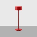 Whisper Lampara de Mesa Recargable USB led 2,2W 2200/3000K DIM IP65 230lm Rojo Mate