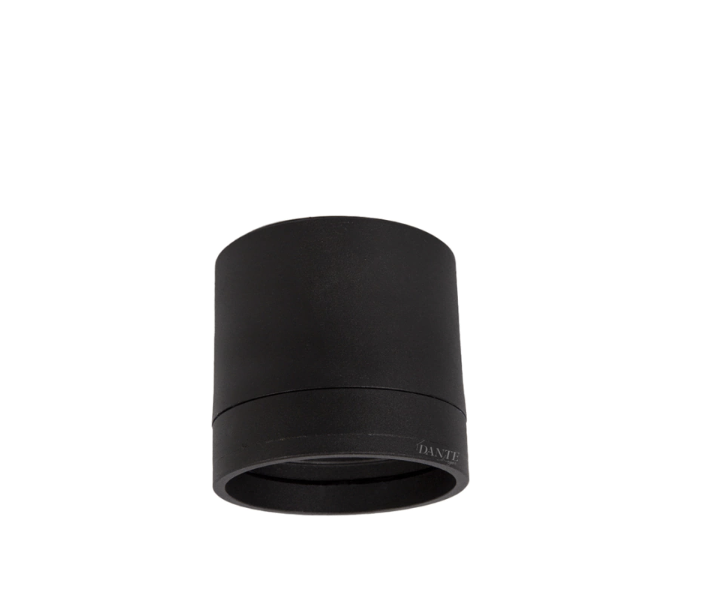 Coco Plafon Cilindrico GU10 AR111 ø122x126mm C/Tapaboca Negro/Negro