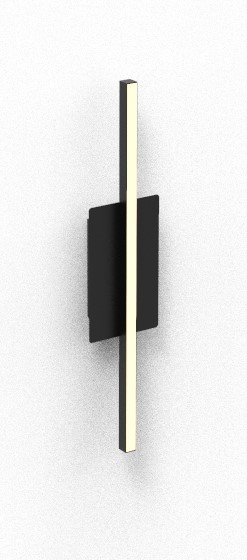 Hall 600 Aplique Fijo Led 8w 3000k 990Lm L.600mm Negro