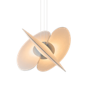 Icanti-S Colgante Di.60xh.150cm Led 24W 3000K DIM  Blanco