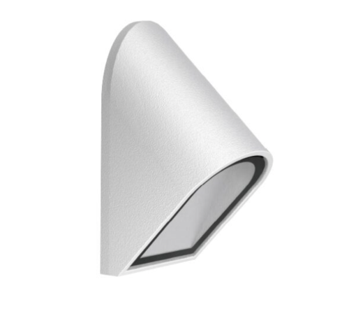 Equi Aplique Pared Exterior Led 3W 2700K 79º IP66 Dim TRIAC Blanco Texturado