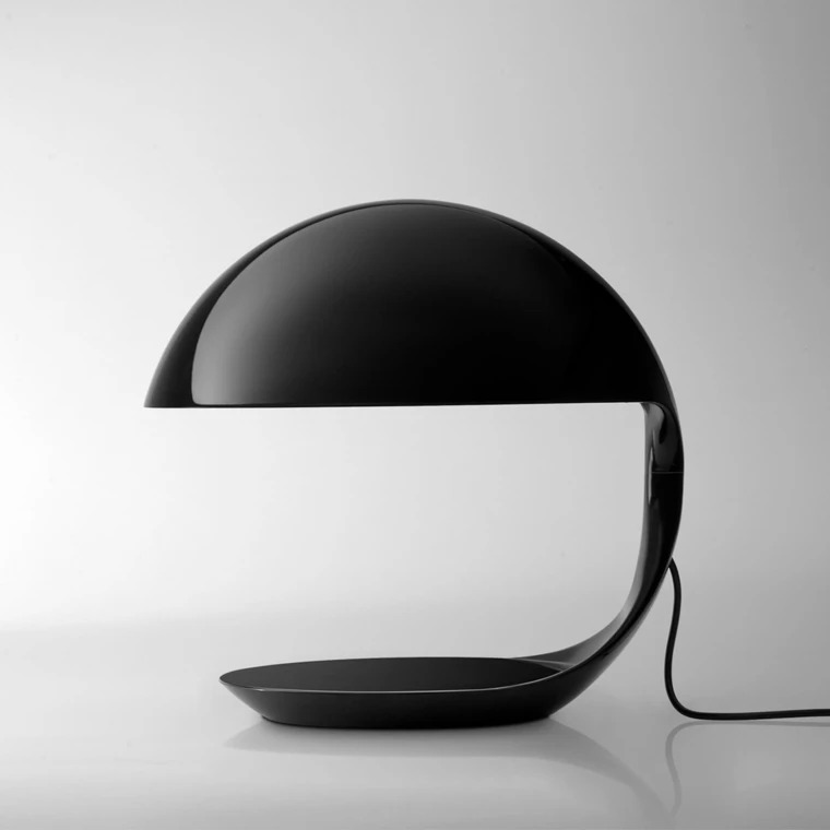 S50 Lampara de Mesa 1 Luz E27 Ip20 220v Di.420x390mm PC Negro