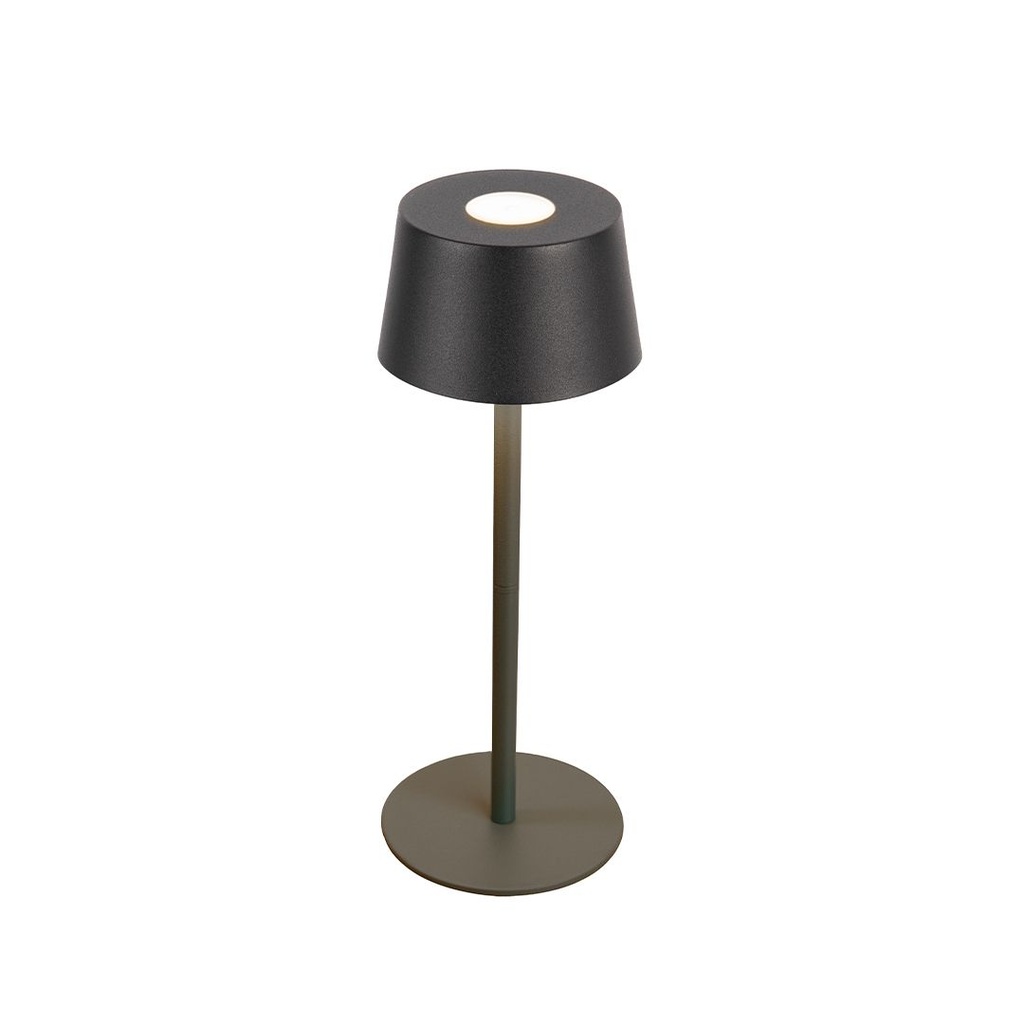 Terra Lampara Mesa Exterior Led 2W 2700k IP44 Dimerizable Batery Di.90xh.245mm Negro