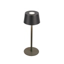 Terra Lampara Mesa Exterior Led 2W 2700k IP44 Dimerizable Batery Di.90xh.245mm Negro