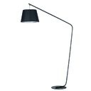 Oksana Lampara de Pie Tela/Aluminio 1 Luz E27 220v Di.380xh.1780mm Negro