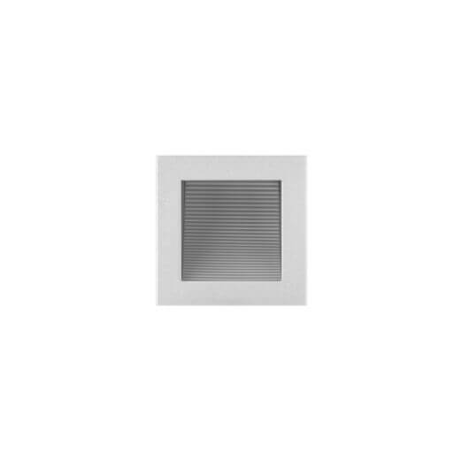 Kubrie C Embutido Pared Asimetrico Led 3W Calido IP20 Gris Anodizado