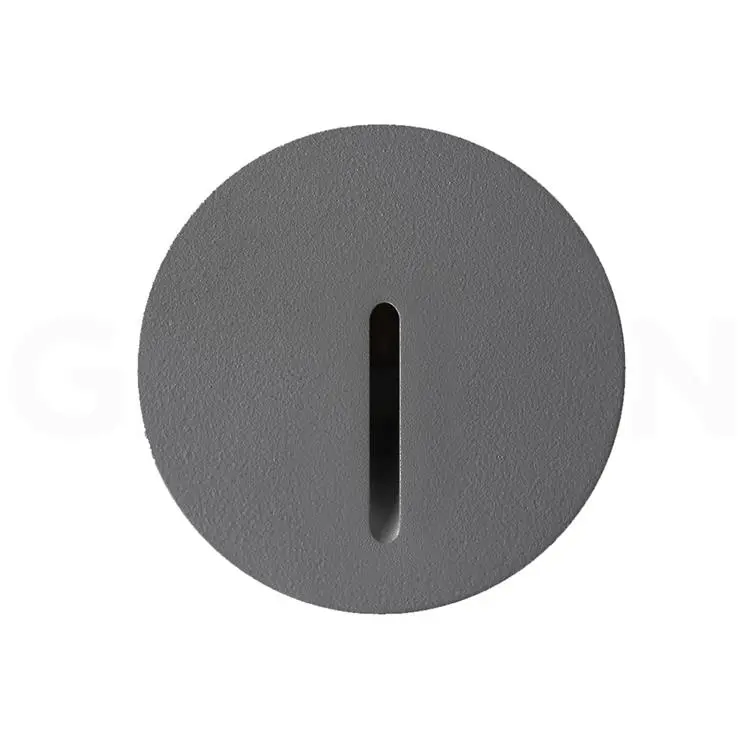 Lalu-R Angosta Embutido Pared Led 4W 3000K IP20 Negro Texturado