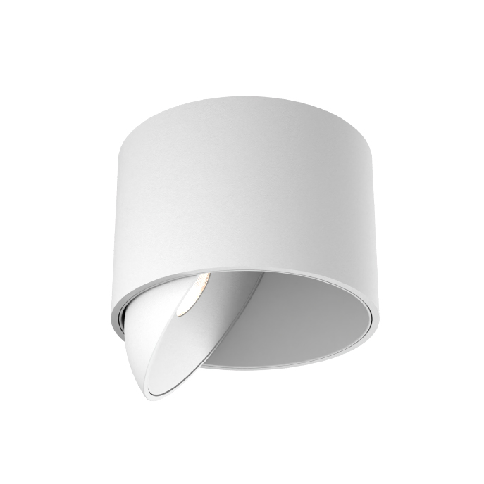 Gopo R Spot Plafon Movil 360º Led 7W 2700K 40º IP20 Dim TRIAC Blanco Texturado