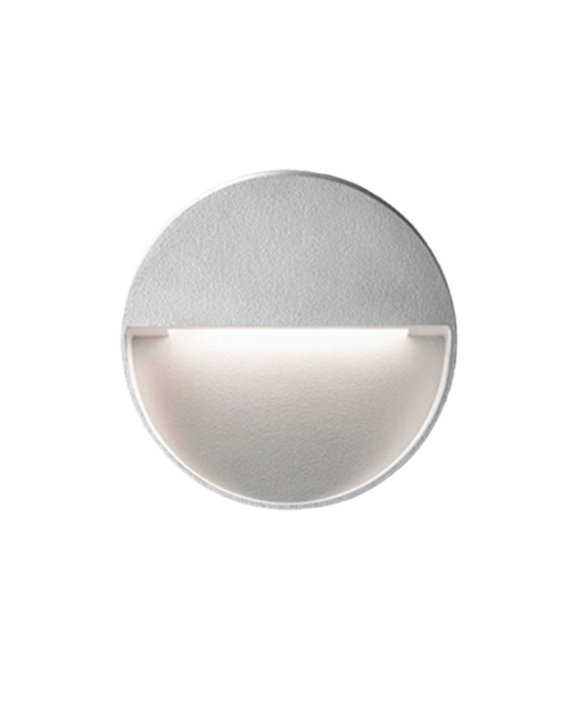 Aleo R Aplique Pared Exterior Led 14W 3000K 128x42º IP65 Dim TRIAC Blanco Texturado