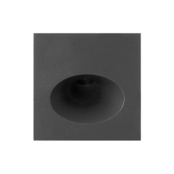 Lalu E C Ovalada Embutido Pared Exterior Led 2,4W 3000K 26º IP65 220V Gris Grafito