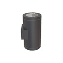 Kalu 2.0 R Bi Aplique Pared Exterior Redondo 2xGU10 Par16 IP65 Gris Grafito