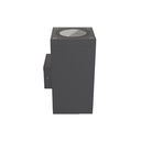 Kalu 2.0 C Bi Aplique Pared Exterior Cuadrado 2xGU10 Par16 IP65 Gris Grafito