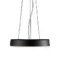 Charles Colgante Pantalla Di.37Cm Led 24W 3000K Negro Microtexturado