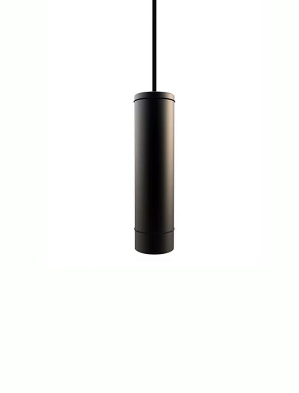 Cavia Colgante Aluminio Di.6Xh.24Cm Gu10 7W Negro Semimate