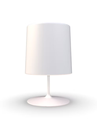 Hi Hat Lampara De Mesa Grande Di.40xh.38Cm E27 60W Blanco Microtexturado