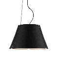 Shade Colgante Fieltro Chica Di.45Cm LED 31,5W Interior Gris Claro Exterior Gris Oscuro