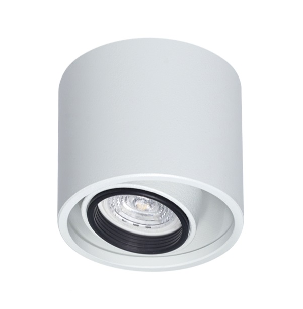 Onn Plafon Redondo Movil 1Luz PAR16 GU10 Di.95x85mm Blanco Texturado