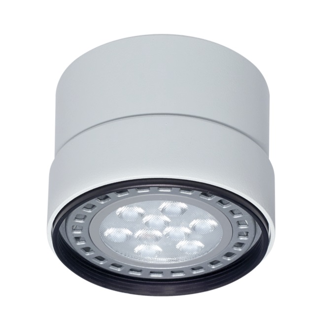 Onn Plafon Redondo Fijo 1Luz AR111 GU10 Di.120x90mm Blanco Texturado