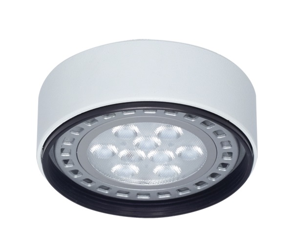 Onn Semi Embutido Redondo Fijo 1Luz AR111 GU10 Di.120x35mm Blanco Texturado