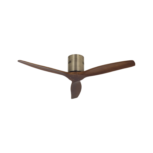 [530 A] Ventilador 3 Aspas 6 Vel. Color Metal Antiguo/Madera Oscura
