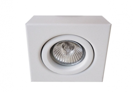 [PL622G.BT] Bass Semi Embutido Cuadrado Movil Gu10 Par16 Blanco