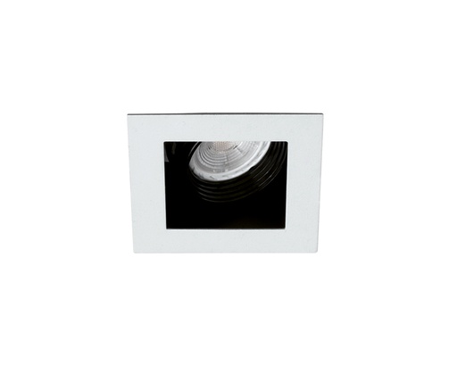 [0580P.BT] Mabe Embutido Cuadrado Movil Gu10 Par16 100x100mm Blanco/Negro
