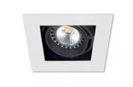 [ET0201.BB] Lorna Embutido Cardanico 1 Luz Gu10 Par16 Blanco/Blanco