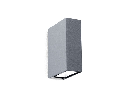 [AL0007.GR.036] Enya Aplique de Pared Exterior bidireccional Led 2x3w 3000k Gris