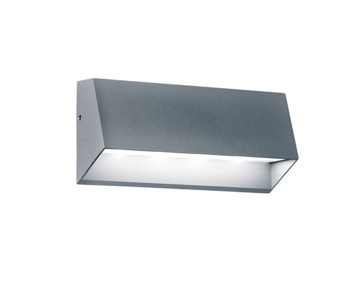 [AL0017.GR.036] Indus Aplique de Pared Exterior Led 4x1w 3000k 220x100mm Gris