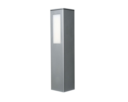 [700.GR] Kubic Farola Recta 2xE27 23w Aluminio 700mm Gris