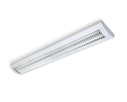 [X313.BL] Bilamp Plafon C/Acrilico Traslucido Vacio P/Tubo Led 2x36w Blanco