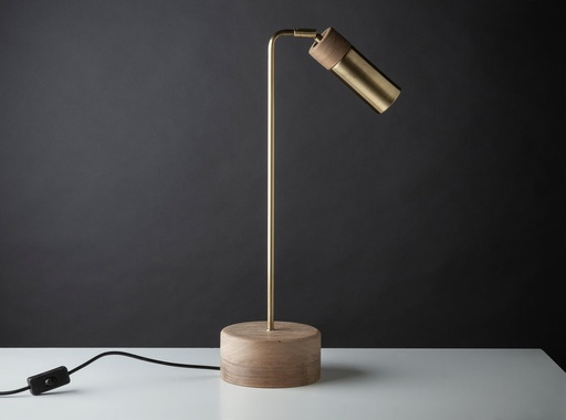 [BIS MESA BR] Bis Lampara de Mesa H.55cm c/Lampara Led GU10 7W Bronce Viejo