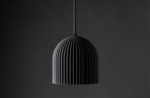 [TRESDE NG] Tresde Colgante Di.15cm c/Lamp Led Gota 4W Negro