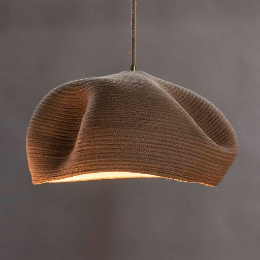 [PUÑO GR] Puño Grande Colgante Yute Di.50cm c/Lamp Led Globo G125