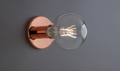 [CLASSIC CO] Classic Aplique/Plafon c/Lamp Led Globo G125 Cobre Brillante