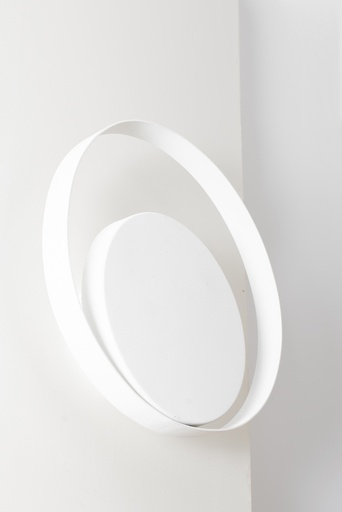 [ECLIPSE BL/BL] Eclipse Aplique Di.30cm Led 9,6W 3000K Blanco/Blanco