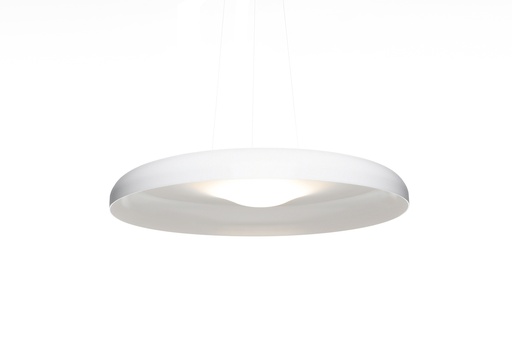 [GC4B] Gota 40 Colgante Aluminio Di.40Cm Led 15,4W 3000K Blanco Mate