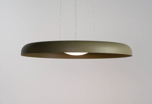 [GC5V] Gota 58 Colgante Aluminio  Di.58Cm Led 15,4W 3000K Oliva Mate