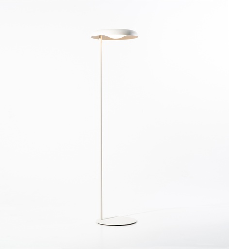 [GP4B] Gota 40 de Pie Aluminio Di.40xh160Cm Led 2xG9 6W 2700K Blanco Mate