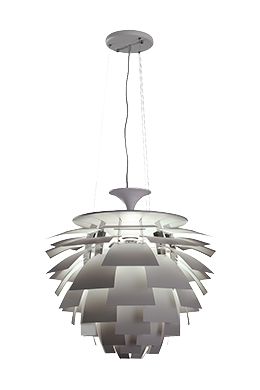 [FRANKA.BL] Franka Colgante Metalico E27 Di.45cm Blanco