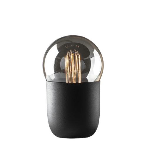 [NUC NG] Nuc Lampara Mesa Metal C/E27 Antique G125 Led Di.12,5xh20cm Negro