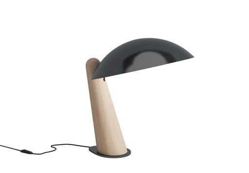 [MADESCU.NG] Madescu Lampara de Mesa 12,8xh.31,8cm 1L E27 Negro Mate
