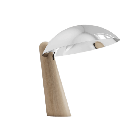 [MADESCU.CR] Madescu Lampara de Mesa 12,8xh.31,8cm 1L E27 Cromo