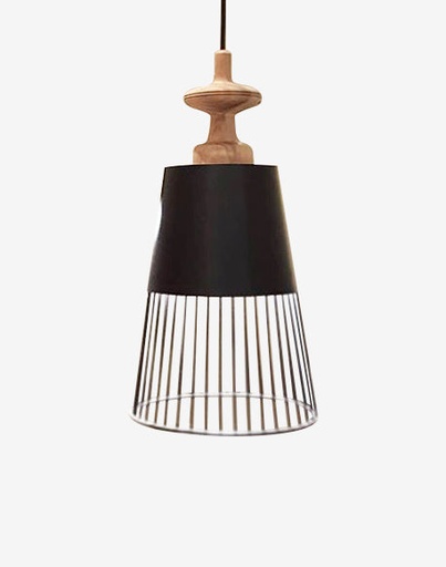[SLOTT.NG] Slott Colgante Di.17cm 1L E27 Negro