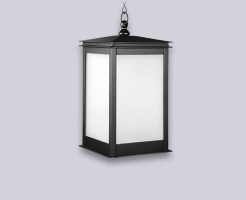 [URBANO.022.NG] Urbano Farol Recto Colgante E27 190xh.370mm Negro 