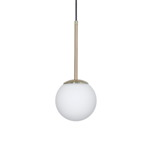 [CG 15BCE] Colgante Globo Opal Satinado 1 Luz E27 Di.15cm h.150cm Bronce Mate