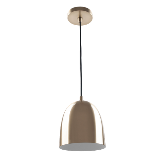 [COR 180 OM] Retro Wok Colgante 1 Luz E27 Di.18cm Oro Mate