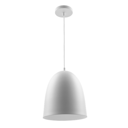 [COR 230 B] Retro Wok Colgante 1 Luz E27 Di.23cm Blanco